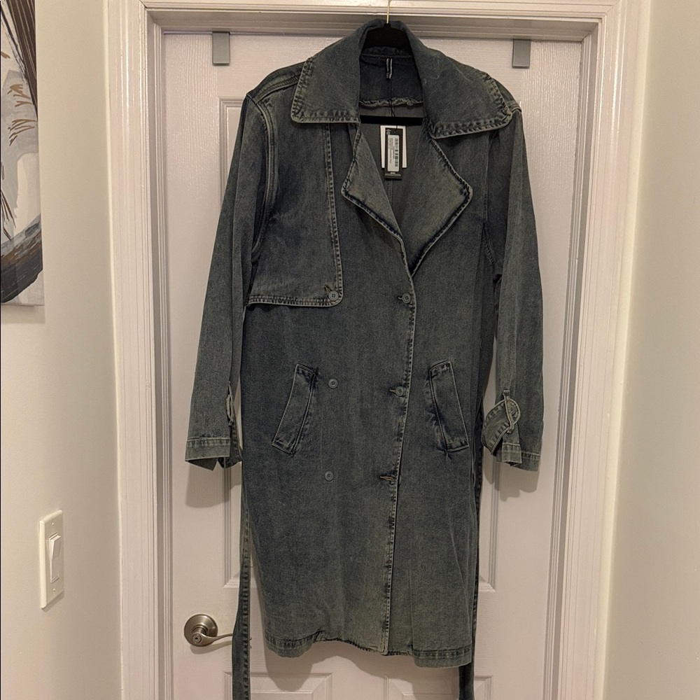Denim Trench Coat